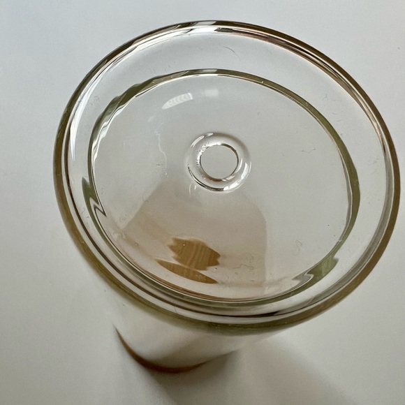 Blank 20oz Clear Sublimatable Glitter Globe Glass Skinny Tumbler - Picture 3 of 3